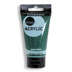 Daler - Rowney SIMPLY akrylová barva - Dark Green 75 ml