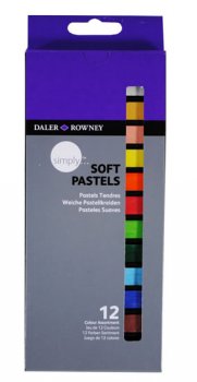 Daler - Rowney SIMPLY měkký pastel 12 ks