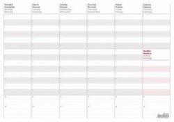 Týdenní plánovací mapa A3 - stolní kalendář 2020