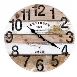 Dřevěné hodiny - London