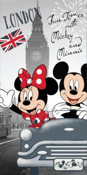 Dětská osuška - Mickey & Minnie v Londýně