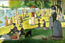 Puzzle: Nedělní odpoledne na ostrově Grande Jatte  1884: Seurat Georges: 2000 dílků