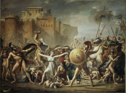 Puzzle: Zásah Sabinek: Jacques Louis David (1500 dílků)