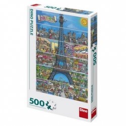 Eiffelova věž kreslená 500 Puzzle