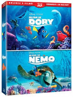 Hledá se Nemo + Hledá se Dory kolekce 4BD (3D+2D)