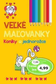 Veľké maľovanky koníky a jednorožce