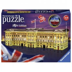 Puzzle noční edice 3D - Buckinghamský palác 216 dílků