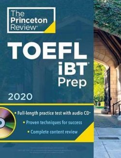 Princeton Review TOEFL iBT Prep with Audio CD, 2020