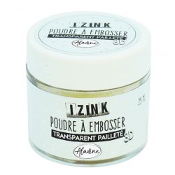 Embosovací prášek 25 ml - průhledný třpytivý