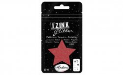 IZINK GLITTER třpytky velikost S 60 ml - tmavě červená