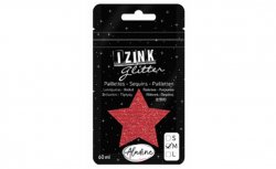 IZINK GLITTER třpytky velikost M 60 ml - červená