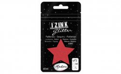 IZINK GLITTER třpytky velikost S 60 ml - čevená