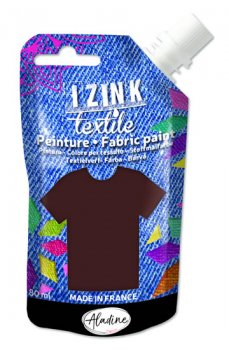 IZINK textilní barva - hnědá 80 ml