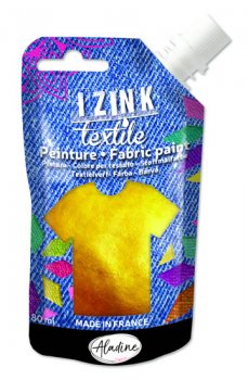 IZINK textilní barva - zlatá 80 ml