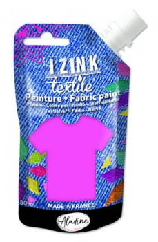 IZINK textilní barva - zářivě růžová 80 ml