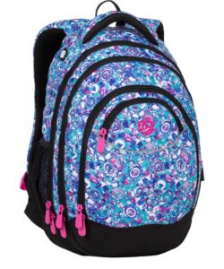 Bagmaster Studentský batoh ENERGY 20 B WHITE/PINK/VIOLET/BLUE