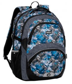 Bagmaster Studentský batoh THEORY 20 B GRAY/TURQUOISE/BLACK