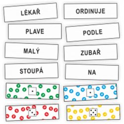 Slovní druhy 1-2-5-7: kartičky k procvičování slovních druhů