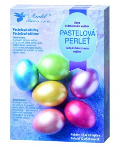 Sada 7701 k dekorování vajíček - pastelová perleť