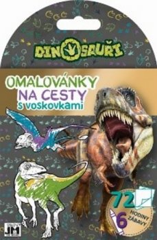 Omalovánky na cesty s voskovkami Dinosauři