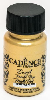 Cadence metalická akrylová barva  50 ml - bílé zlato