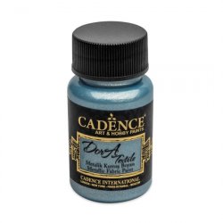 Cadence metalická barva na textil 50 ml - světle modrá