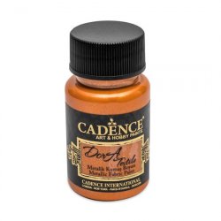 Cadence metalická barva na textil 50 ml - oranžová