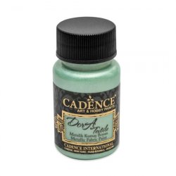 Cadence metalická barva na textil 50 ml - mátová