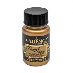 Cadence metalická barva na textil 50 ml - antická zlatá