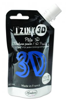 IZINK 3D reliéfní pasta 80 ml/iris, modrá