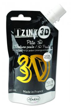 IZINK 3D reliéfní pasta 80 ml/gold, zlatá