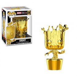 Funko POP Bobble Marvel: MS 10: Groot (Chrome)