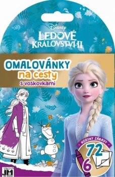 Omalovánky na cesty s voskovkami Ledové království II