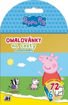 Omalovánky na cesty s voskovkami Peppa Pig