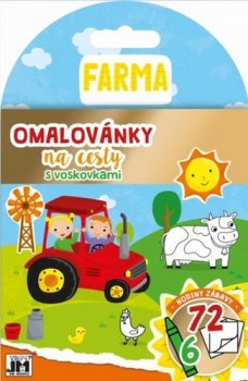 Omalovánky na cesty s voskovkami Farma