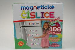 Magnetické číslice na lednici 100 dílků