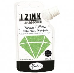 IZINK diamantová barva 80 ml - světle zelená