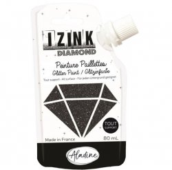 IZINK diamantová barva 80 ml - černá