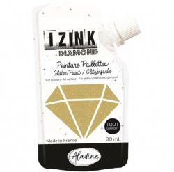 IZINK diamantová barva 80 ml - zlatá