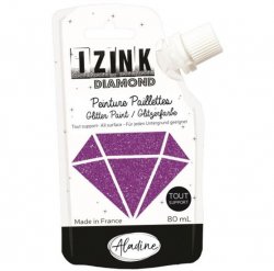 IZINK diamantová barva 80 ml - fialová