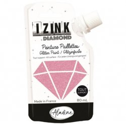 IZINK diamantová barva 80 ml - růžová