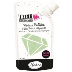 IZINK diamantová barva 24 CARATS 80ml - pastelová zelená 