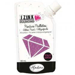 IZINK diamantová barva 24 CARATS 80ml - světle fialová