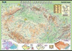 Česká republika - fyzická mapa XL
