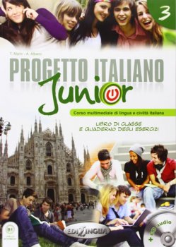 Progetto Italiano Junior 3 Libro di classe e Quaderno degli esercizi + CD Audio + DVD