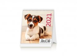 Kalendář 2021 stolní: Mini Puppies, 96x105