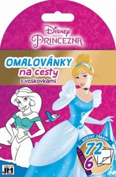 Omalovánky na cesty s voskovkami Prncezny