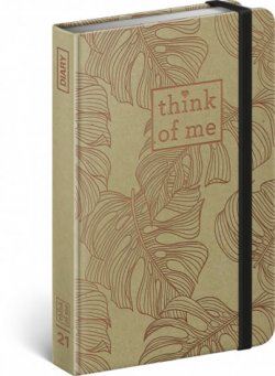 Diář 2021: Craft Monstera – Think of me - týdenní, 11 × 16 cm