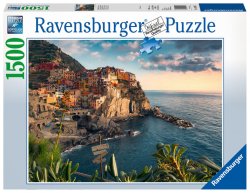 Puzzle Pohled na Cinque Terre 1500 dílků