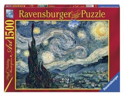 Puzzle Vincent van Gogh: Hvězdná noc 1500 dílků